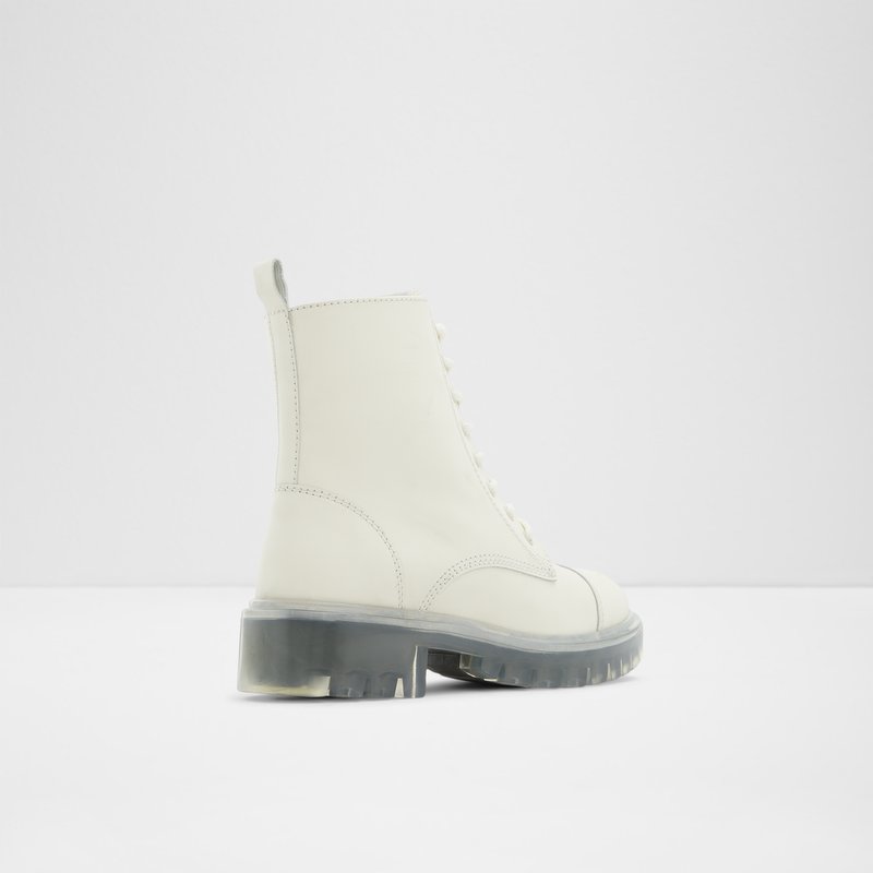 Bottes de combat Aldo Reilly Femme Blanche | UIJPGR-720