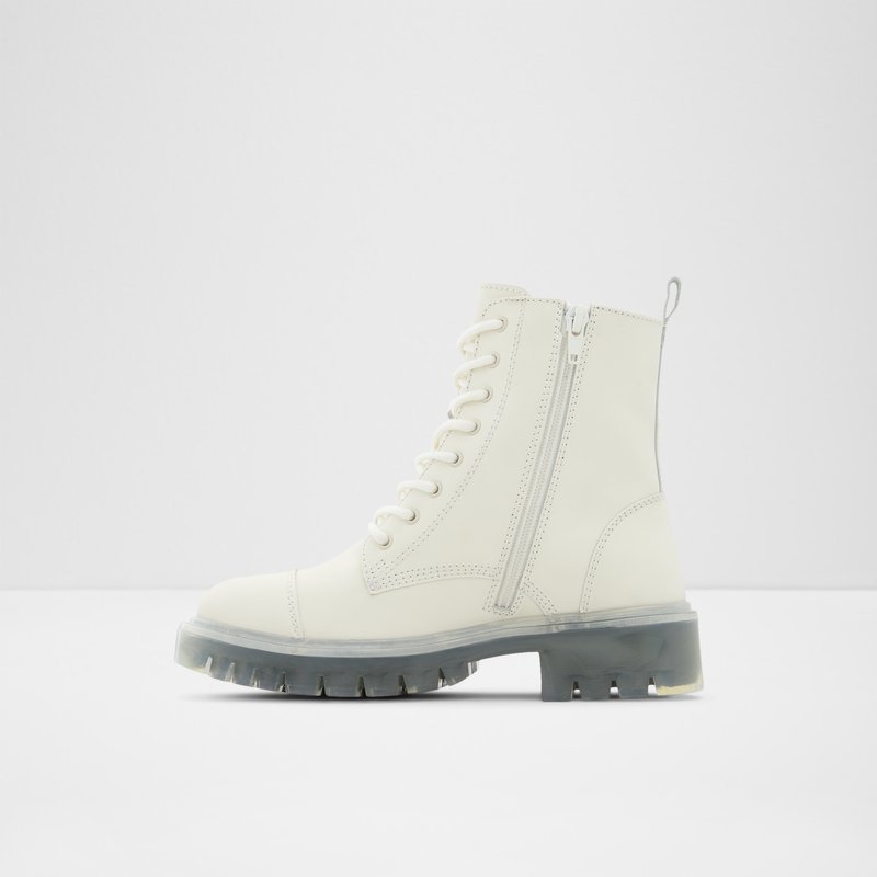 Bottes de combat Aldo Reilly Femme Blanche | UIJPGR-720