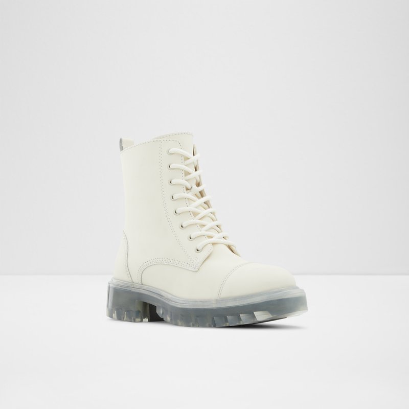 Bottes de combat Aldo Reilly Femme Blanche | UIJPGR-720