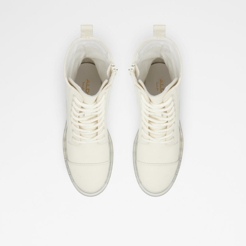Bottes de combat Aldo Reilly Femme Blanche | UIJPGR-720