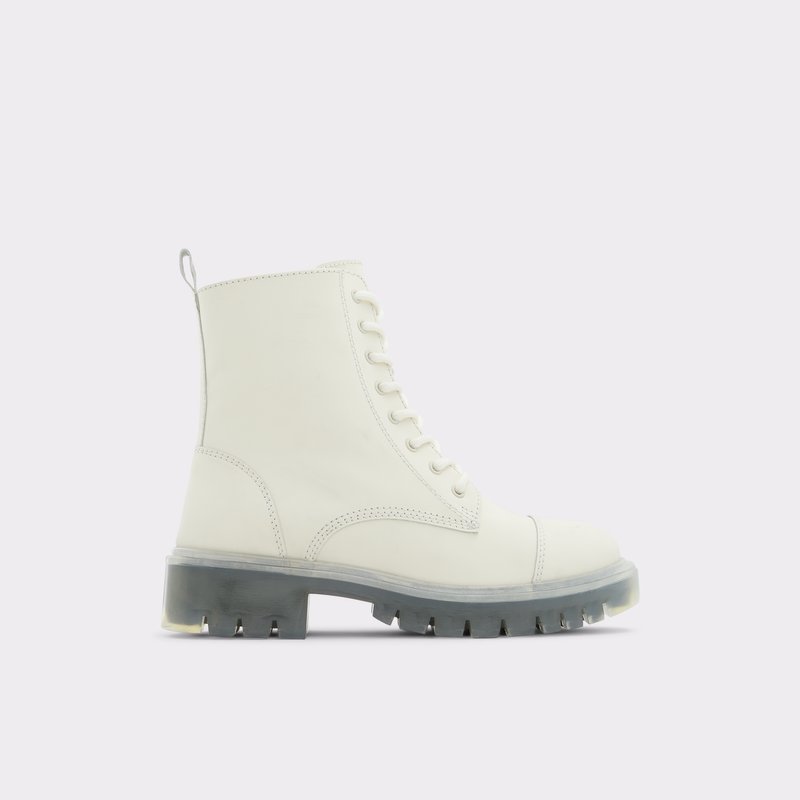 Bottes de combat Aldo Reilly Femme Blanche | UIJPGR-720