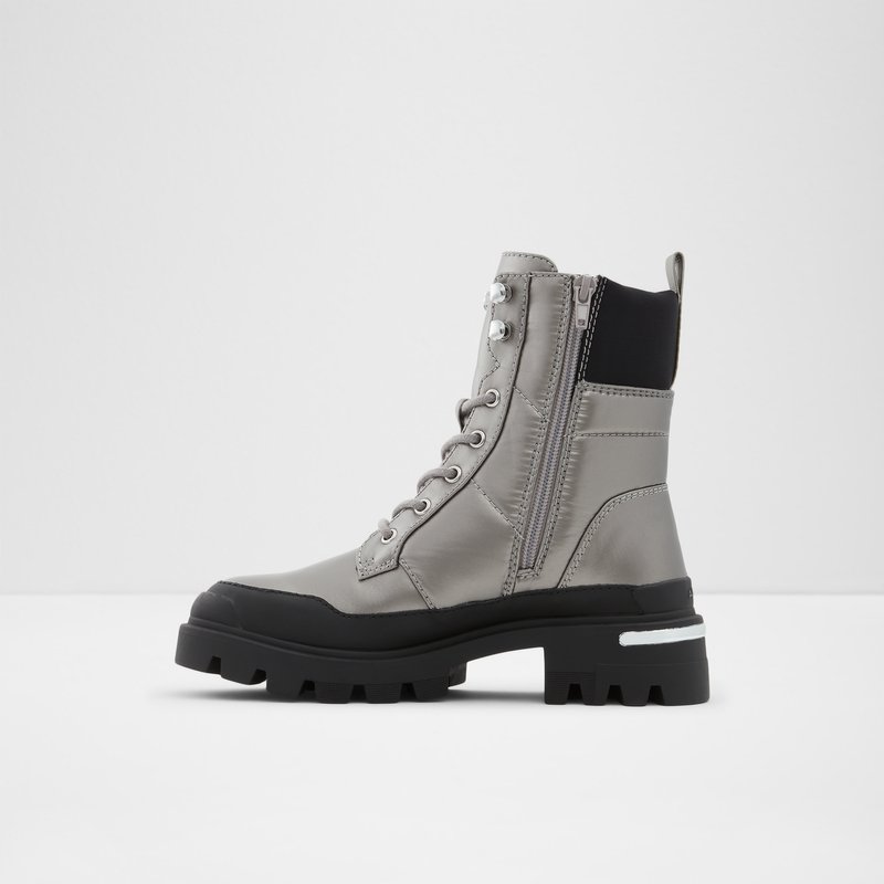 Bottes de combat Aldo Yuclya Femme Argent | WRZAYD-579