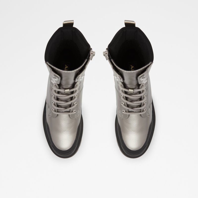 Bottes de combat Aldo Yuclya Femme Argent | WRZAYD-579