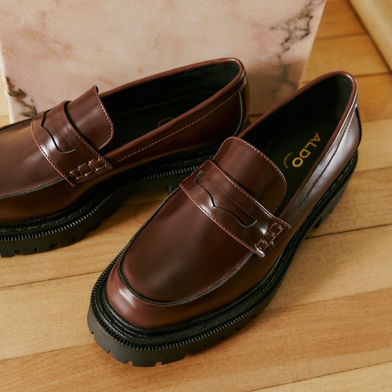 Loafers Aldo Bigstrut Femme Marron | IBZPQH-671