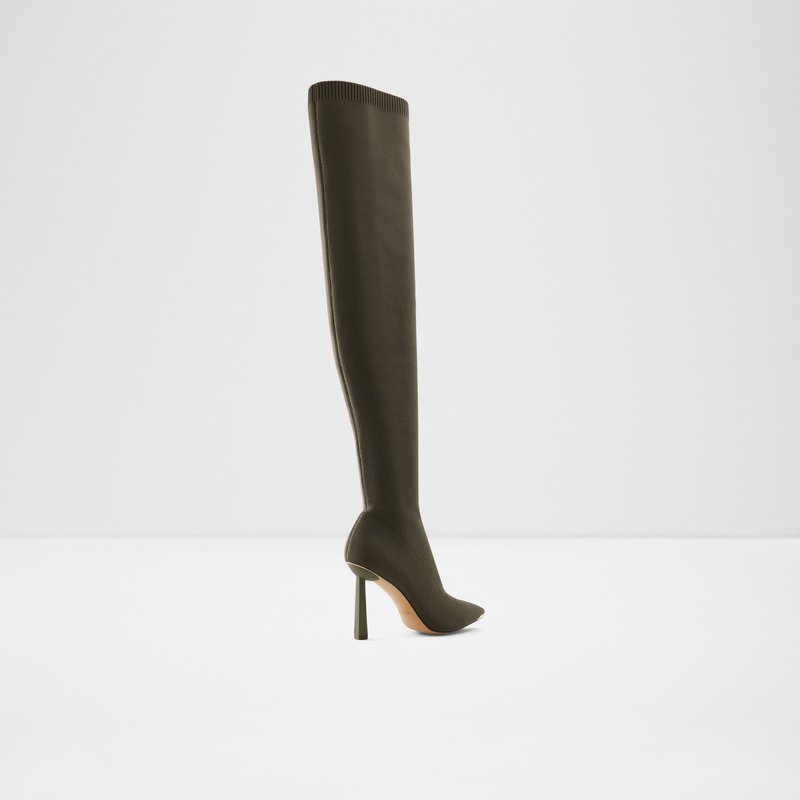 Over The Knee-Boots Aldo Crulla Femme Kaki | SOIKFE-307
