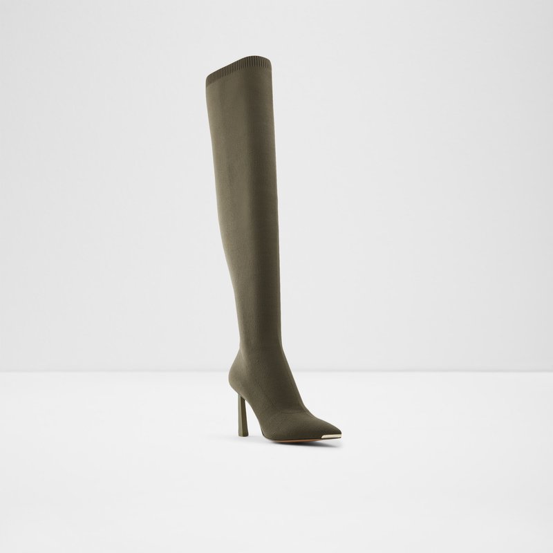 Over The Knee-Boots Aldo Crulla Femme Kaki | SOIKFE-307