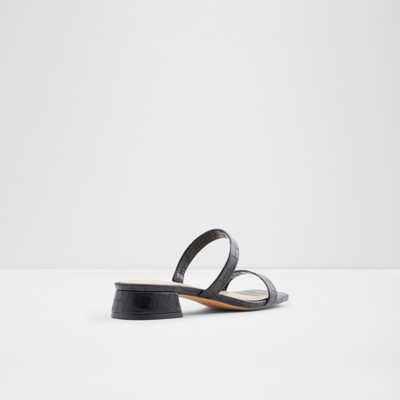 Sandales Plates Aldo Biliwen Femme Noir | ECXNOZ-061