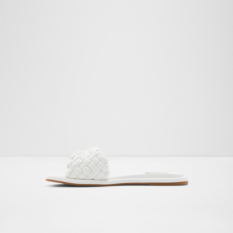 Sandales Plates Aldo Chicago Femme Blanche | EFUCKV-601