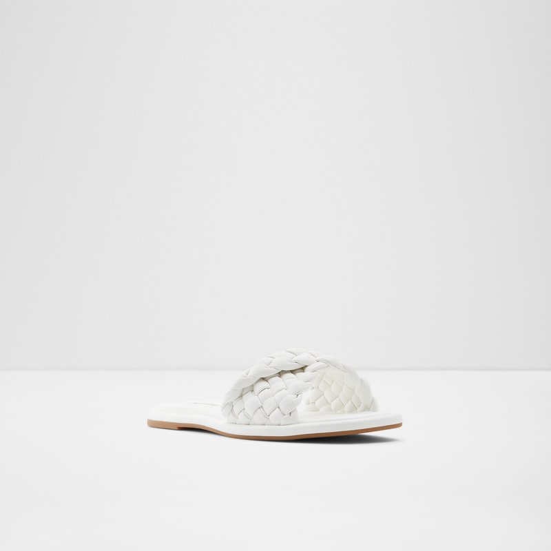 Sandales Plates Aldo Chicago Femme Blanche | EFUCKV-601