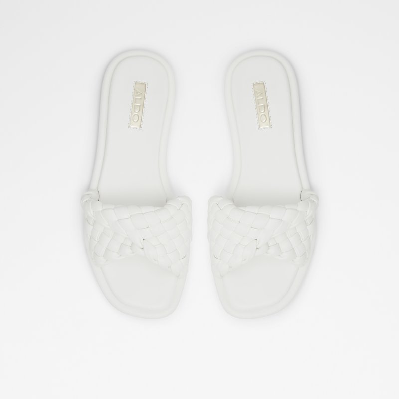 Sandales Plates Aldo Chicago Femme Blanche | EFUCKV-601