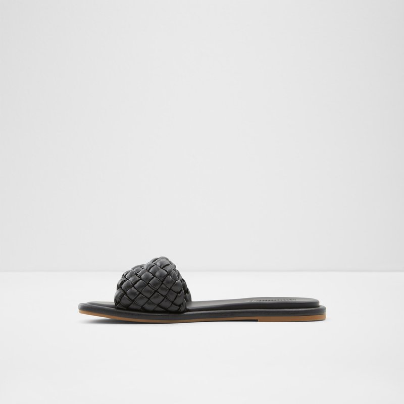 Sandales Plates Aldo Chicago Femme Noir | ZKOMIR-738