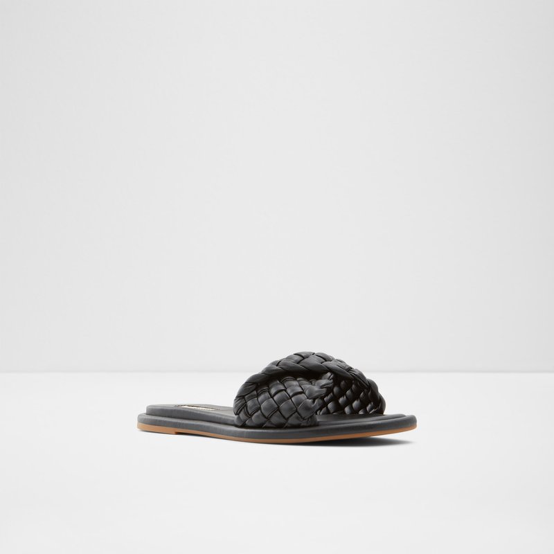 Sandales Plates Aldo Chicago Femme Noir | ZKOMIR-738