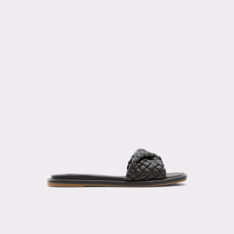 Sandales Plates Aldo Chicago Femme Noir | ZKOMIR-738
