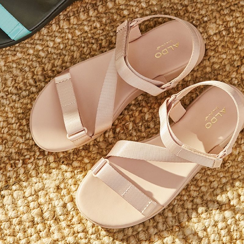 Sandales Plates Aldo Eoweniel Femme Rose Clair | AYXDLN-809