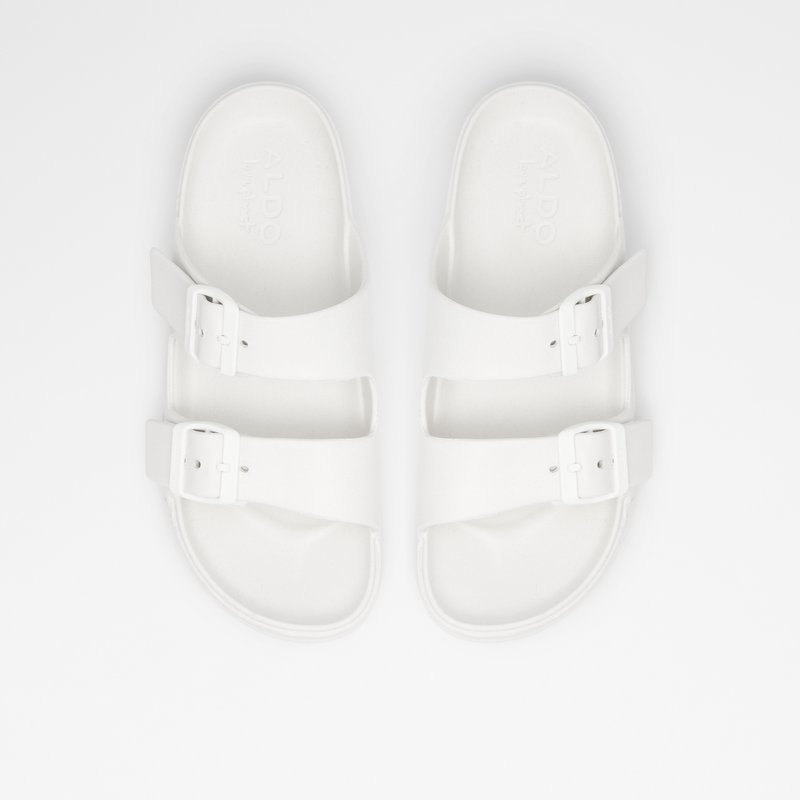 Sandales Plates Aldo Eteiven Femme Blanche | NHJDWL-891