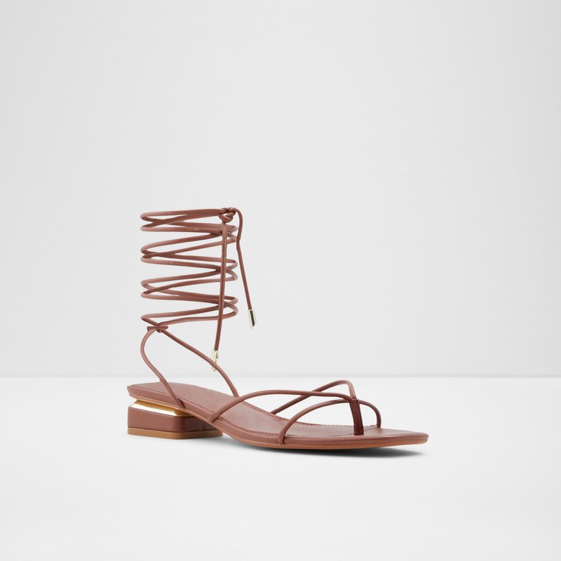 Sandales Plates Aldo Giannaflex Femme Marron | XROSAZ-739