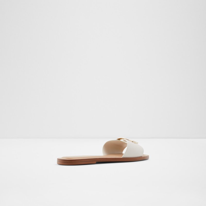 Sandales Plates Aldo Glaeswen Femme Blanche | IGEYAN-201