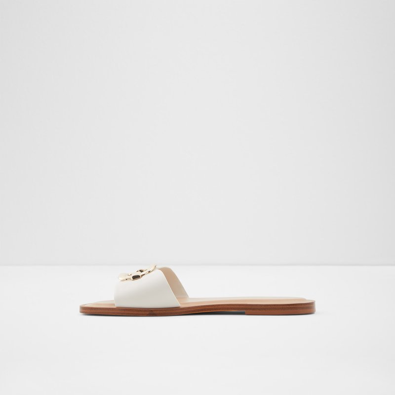 Sandales Plates Aldo Glaeswen Femme Blanche | IGEYAN-201