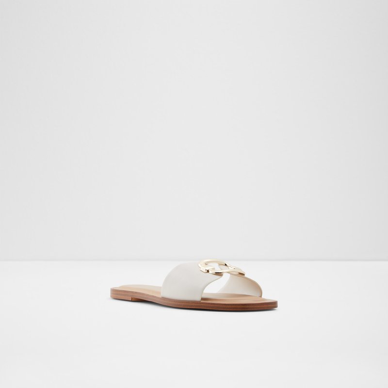Sandales Plates Aldo Glaeswen Femme Blanche | IGEYAN-201