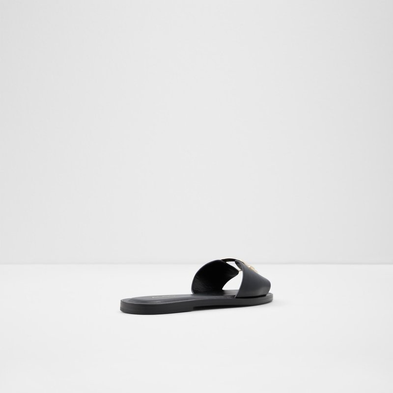 Sandales Plates Aldo Glaeswen Femme Noir | QJLNZH-509