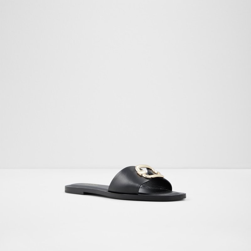 Sandales Plates Aldo Glaeswen Femme Noir | QJLNZH-509