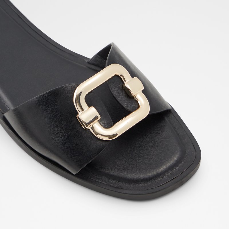 Sandales Plates Aldo Glaeswen Femme Noir | QJLNZH-509