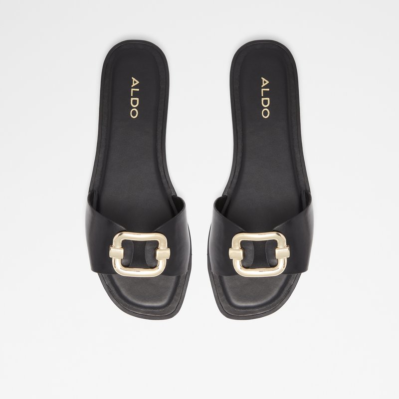 Sandales Plates Aldo Glaeswen Femme Noir | QJLNZH-509