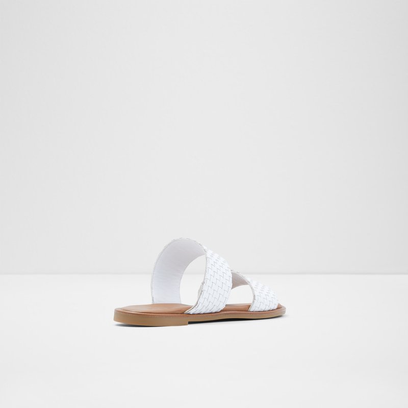 Sandales Plates Aldo Jereciaa Femme Blanche | XUCDYQ-647