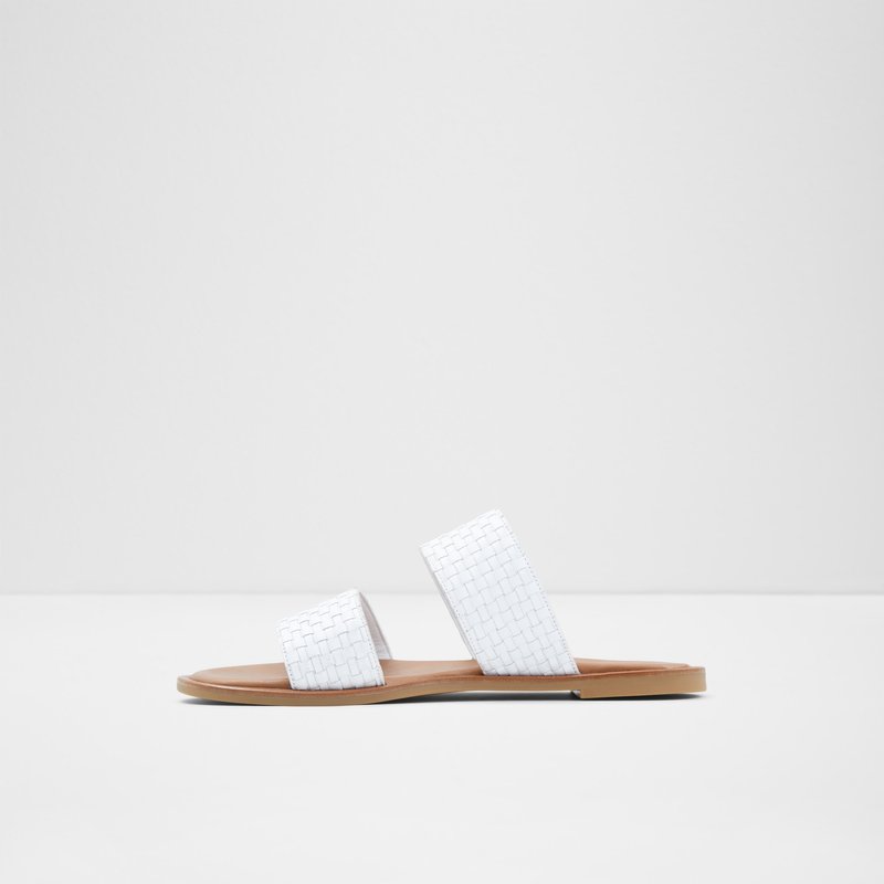 Sandales Plates Aldo Jereciaa Femme Blanche | XUCDYQ-647