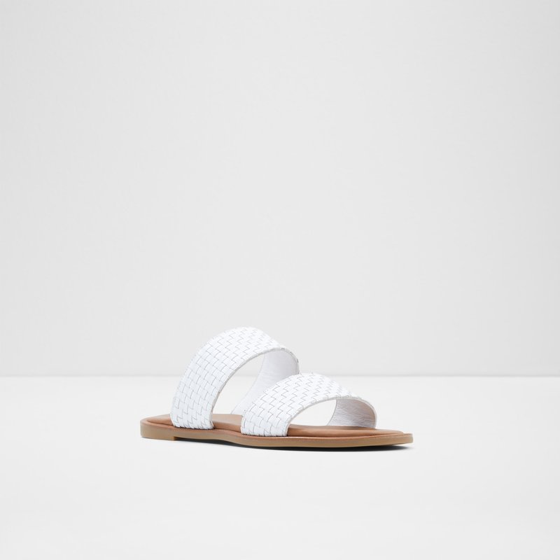 Sandales Plates Aldo Jereciaa Femme Blanche | XUCDYQ-647