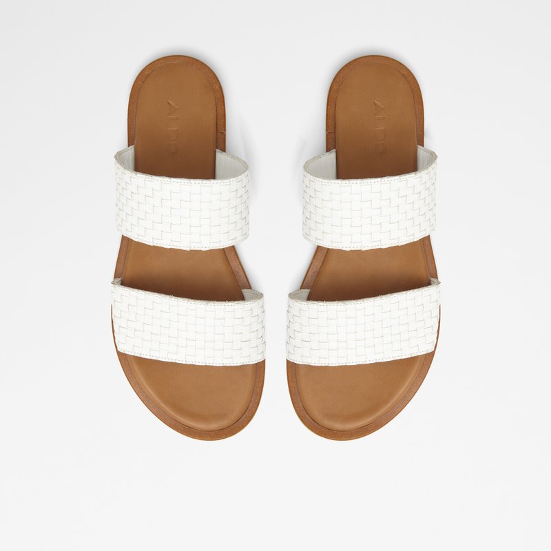 Sandales Plates Aldo Jereciaa Femme Blanche | XUCDYQ-647