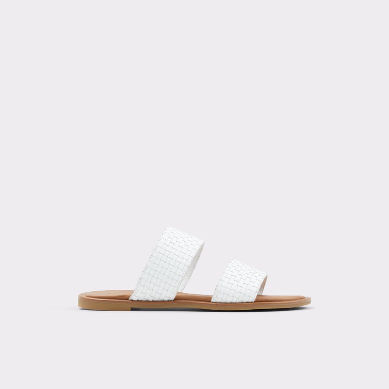 Sandales Plates Aldo Jereciaa Femme Blanche | XUCDYQ-647