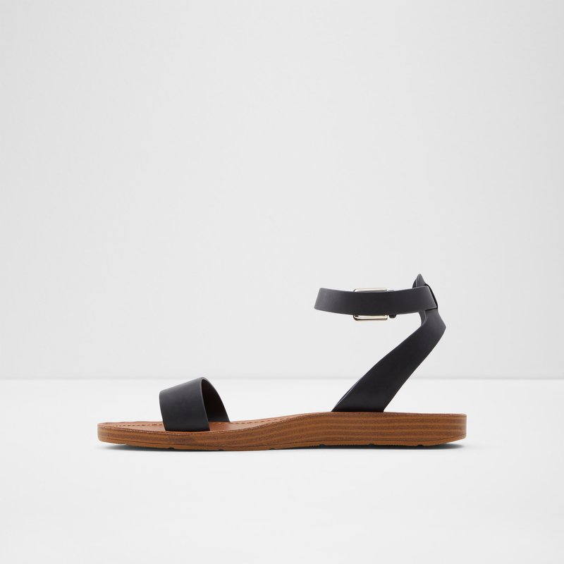 Sandales Plates Aldo Kedaredia Femme Noir | IEBWPO-369
