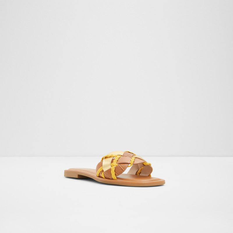 Sandales Plates Aldo Lothelalian Femme Marron | YFTMJZ-913