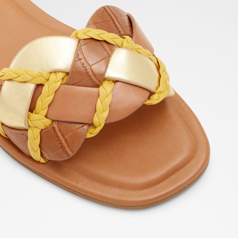 Sandales Plates Aldo Lothelalian Femme Marron | YFTMJZ-913