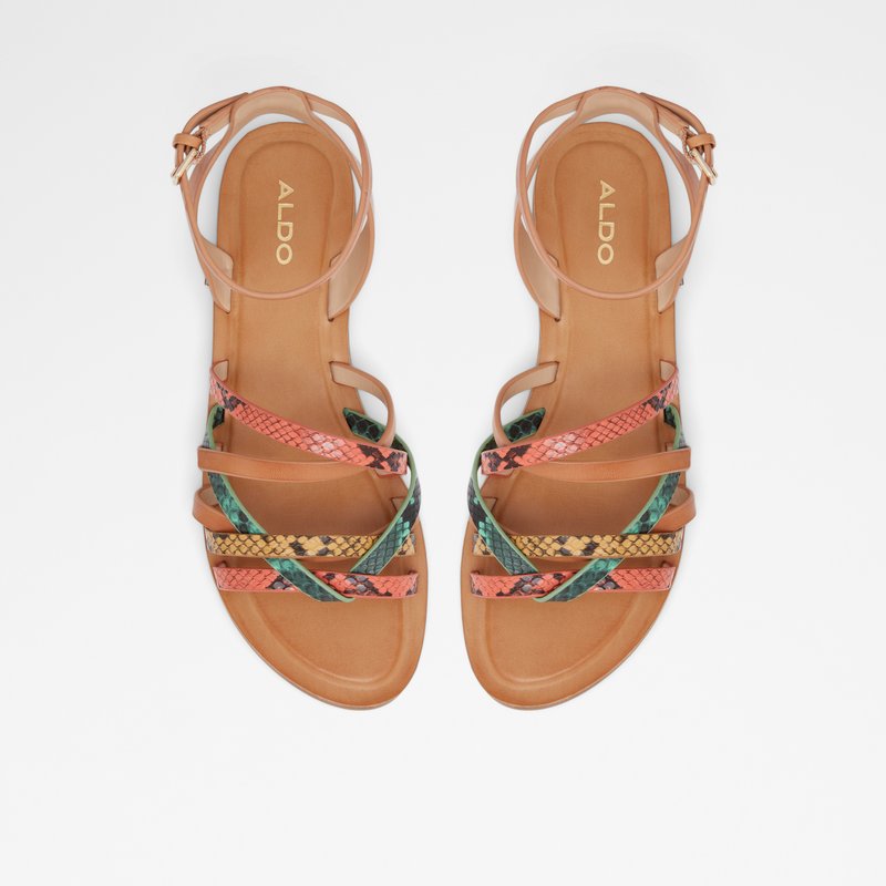 Sandales Plates Aldo Lucca Femme Orange | HVMILO-439