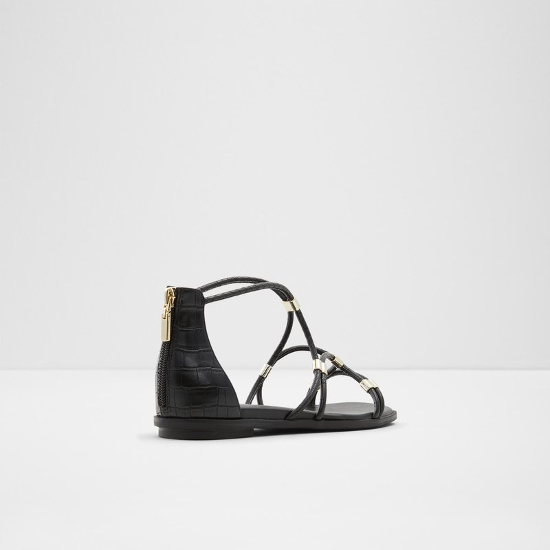Sandales Plates Aldo Oceriwenflex Femme Noir | HIAXMS-735