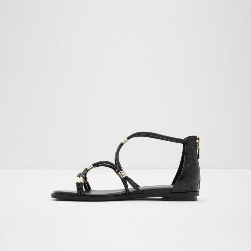 Sandales Plates Aldo Oceriwenflex Femme Noir | HIAXMS-735
