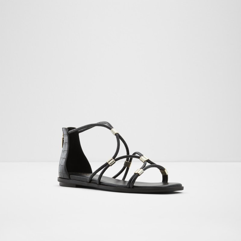 Sandales Plates Aldo Oceriwenflex Femme Noir | HIAXMS-735