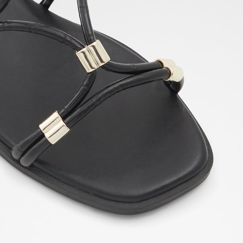 Sandales Plates Aldo Oceriwenflex Femme Noir | HIAXMS-735