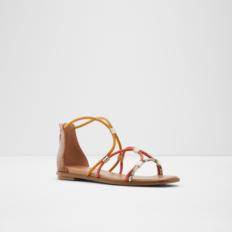 Sandales Plates Aldo Oceriwenflex Femme Marron | JHDNAM-283