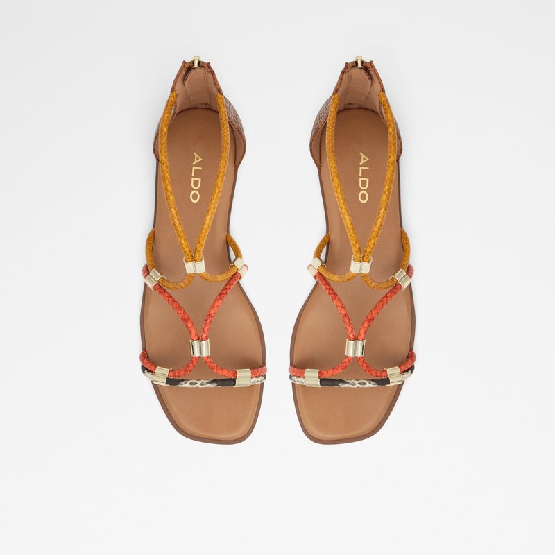 Sandales Plates Aldo Oceriwenflex Femme Marron | JHDNAM-283