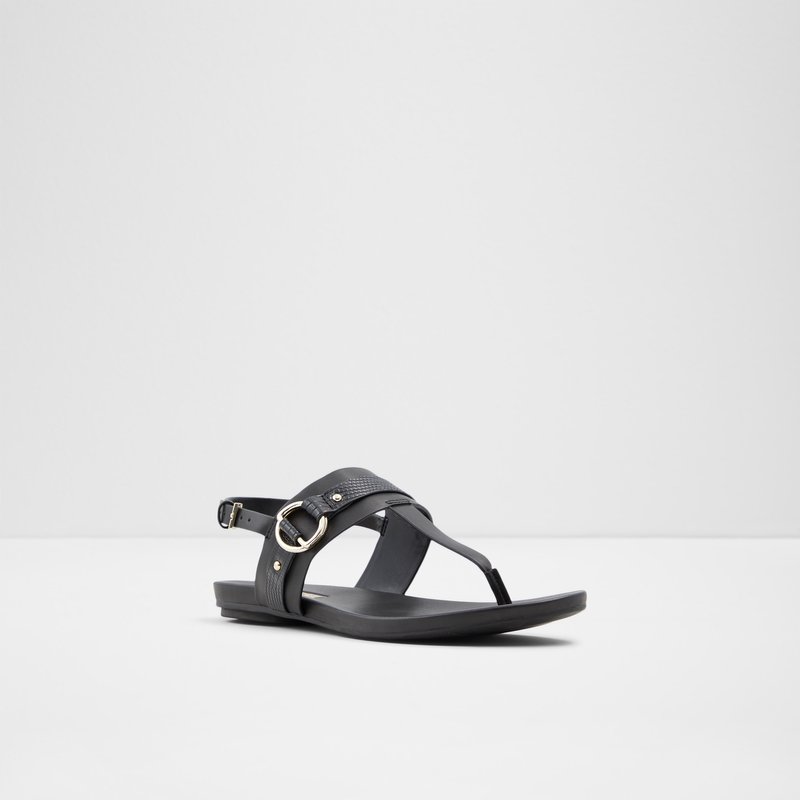 Sandales Plates Aldo Pandra Femme Noir | XHUZRO-749