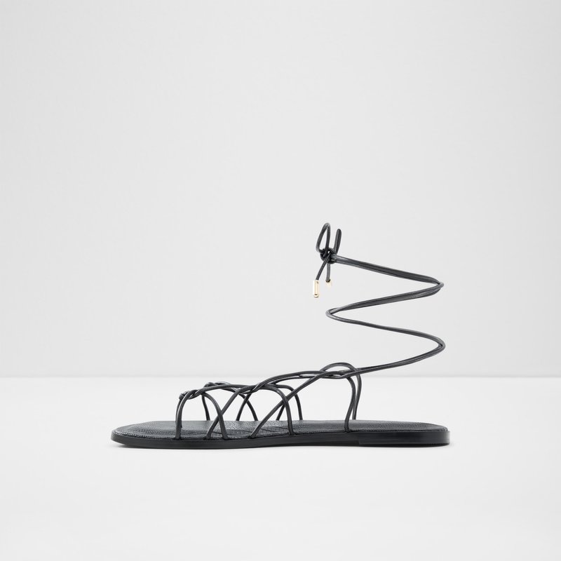 Sandales Plates Aldo Posey Femme Noir | KWVINP-718