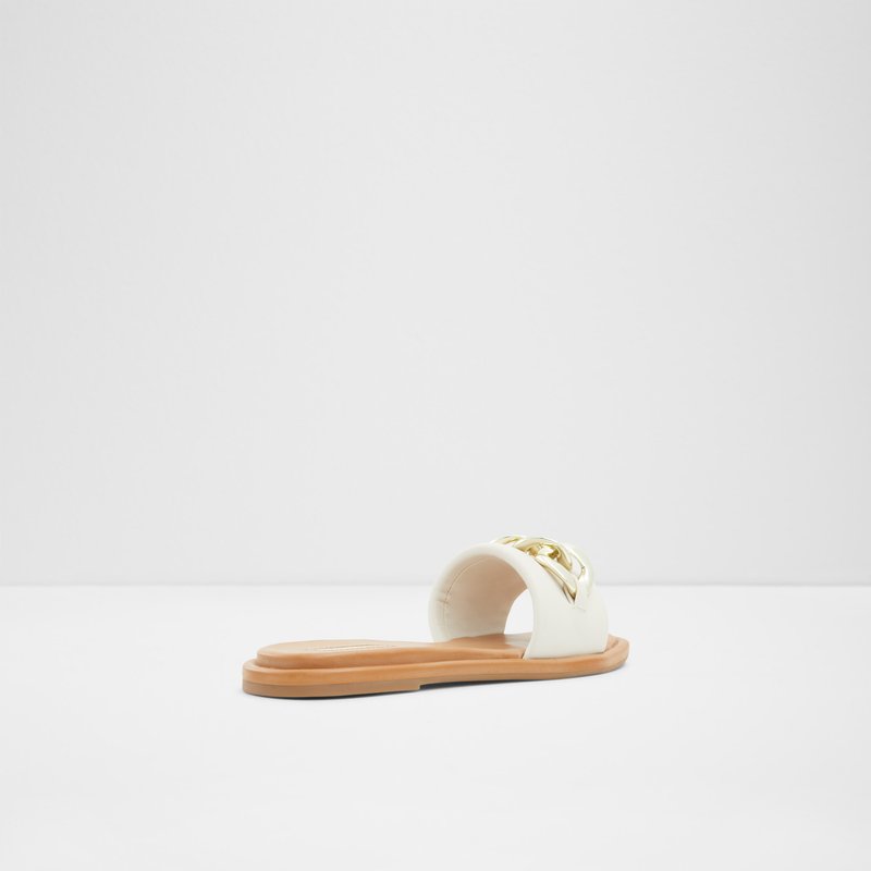 Sandales Plates Aldo Sydling Femme Blanche | ZSAFQU-025