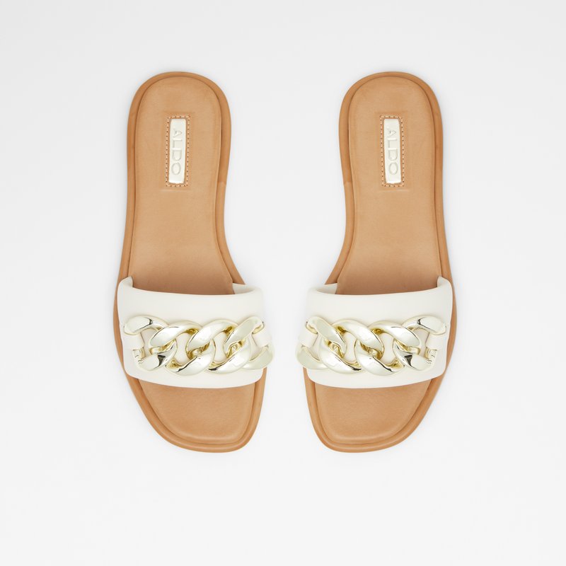 Sandales Plates Aldo Sydling Femme Blanche | ZSAFQU-025
