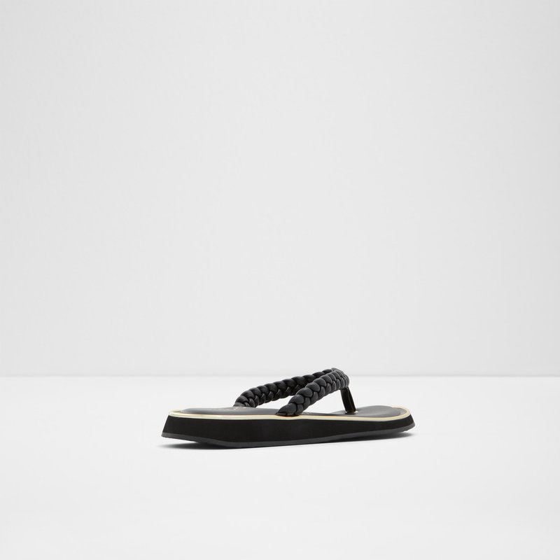 Sandales Plates Aldo Thiratha Femme Noir | DOVTEH-689