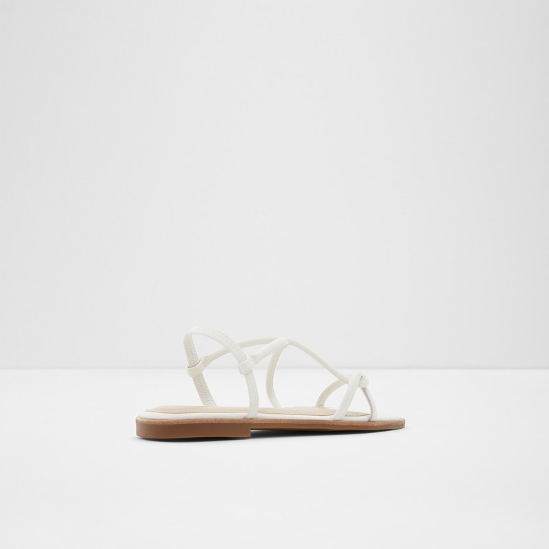 Sandales Plates Aldo Toosieflex Femme Blanche | NIVRGQ-738