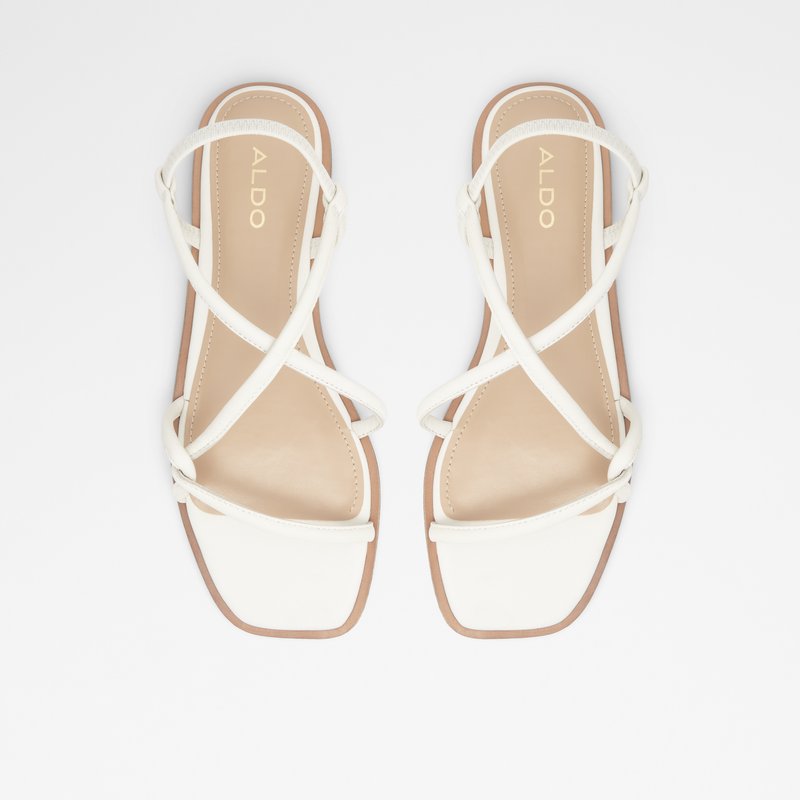 Sandales Plates Aldo Toosieflex Femme Blanche | NIVRGQ-738