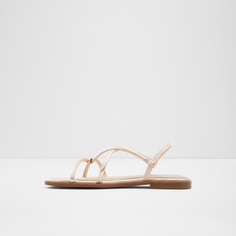 Sandales Plates Aldo Toosieflex Femme Rose Doré | WLMTYS-012